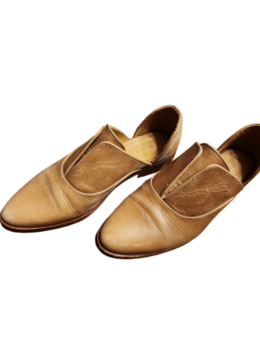 NISOLO Emma d'Orsay Oxford 2.0 - Almond Leather - Women's Size 7.5 - Picture 4 of 7